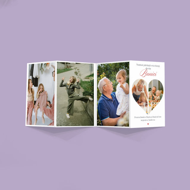 Colaj De Fotografii: Părinții Excelenți Devin Bunici - Set Mare Fotografii Pliante