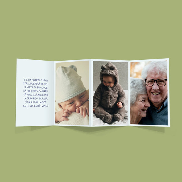 Colaj De Fotografii: Prima Ziua Bunicului - Set Mare Fotografii Pliante