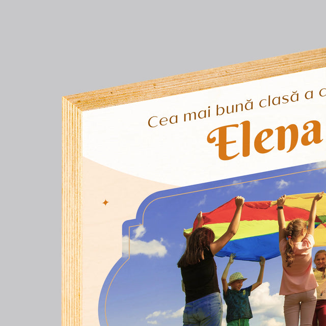 Fotografie Si Semnătură: Cea Mai Bună Clasă - Imprimare Pe Lemn (Horizontală)