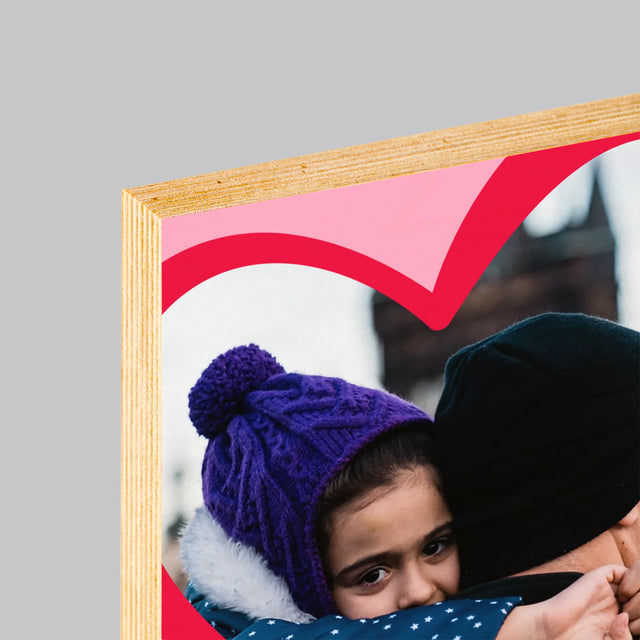 Fotografie Si Semnătură: Sf. Valentin Pentru Tată - Imprimare Pe Lemn (Horizontală)