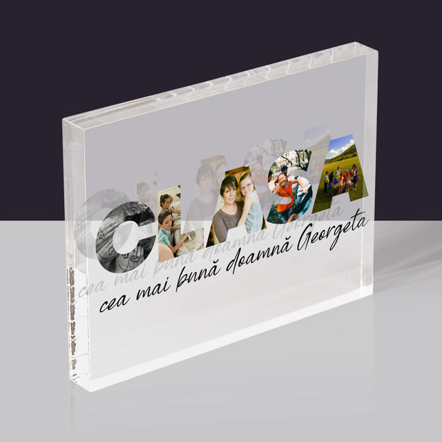 Cuvânt Din Fotografii: Clasa - Bloc Acrilic