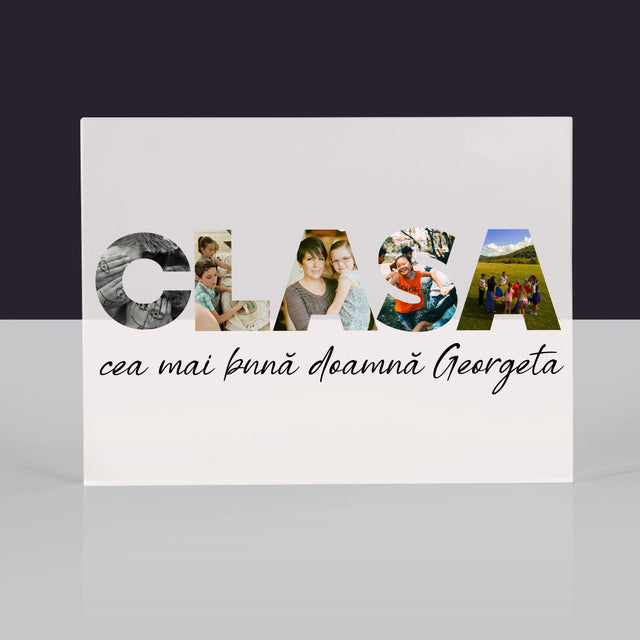 Cuvânt Din Fotografii: Clasa - Bloc Acrilic