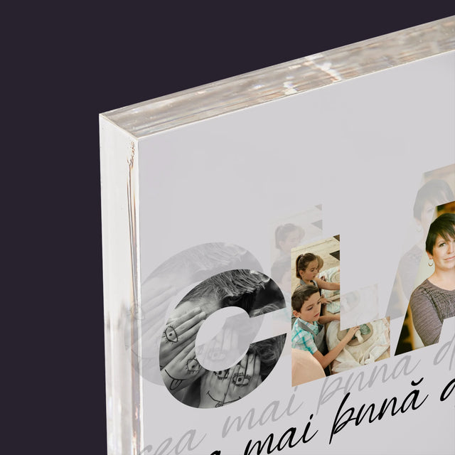 Cuvânt Din Fotografii: Clasa - Bloc Acrilic