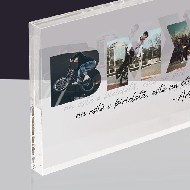 Cuvânt Din Fotografii: Bmx - Bloc Acrilic