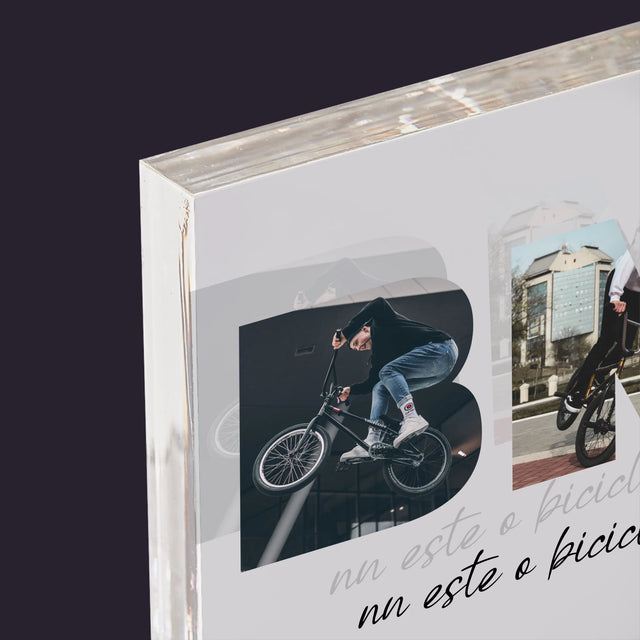 Cuvânt Din Fotografii: Bmx - Bloc Acrilic