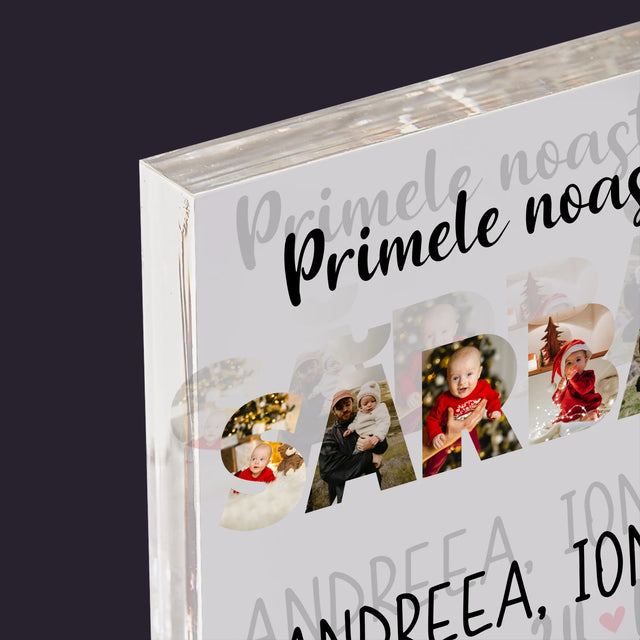 Cuvânt Din Fotografii: Primele Sărbători Împreună - Bloc Acrilic