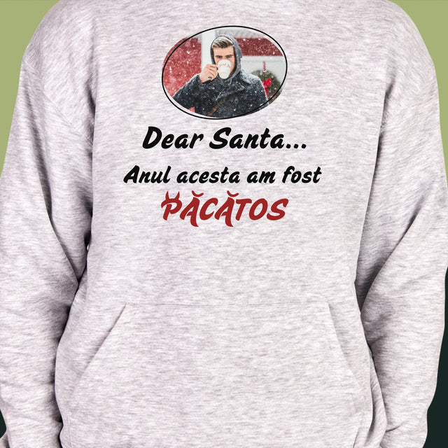 Fotografie Si Semnătură: Păcătos - Hanorac Cu Glugă Pentru Bărbați