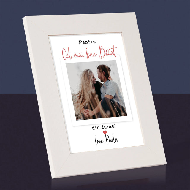 Fotografie Si Semnătură: Pentru Cel Mai Bun Băiat - Ramă Pentru Fotografii (Horizontală)
