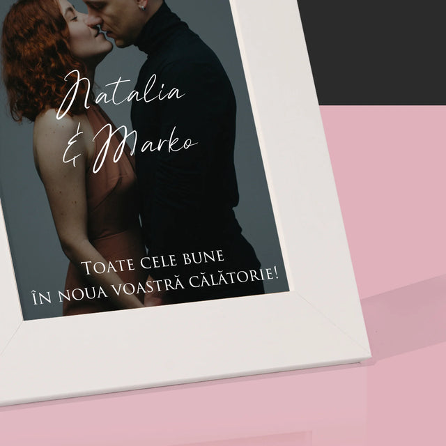 Fotografie Si Semnătură: Urări Fotografie De Nuntă - Ramă Pentru Fotografii (Horizontală)