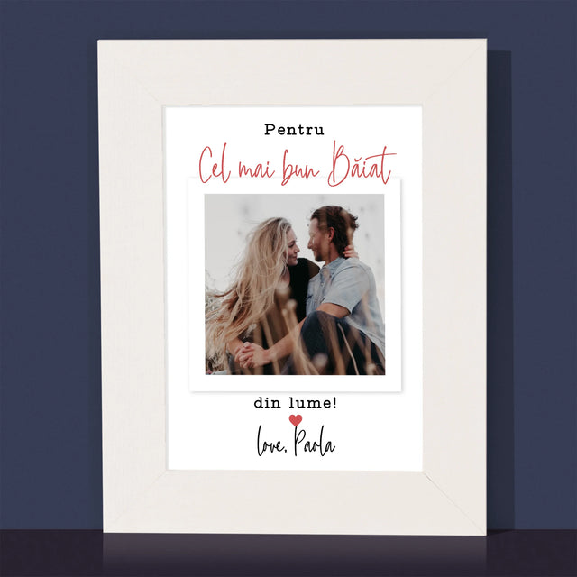 Fotografie Si Semnătură: Pentru Cel Mai Bun Băiat - Ramă Pentru Fotografii (Horizontală)