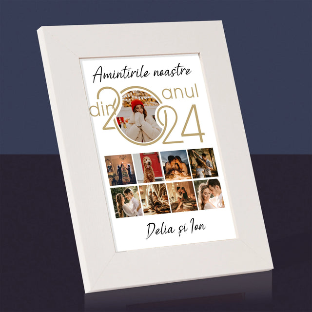 Colaj De Fotografii: Amintirile Noastre Din Anul - Ramă Pentru Fotografii (Horizontală)