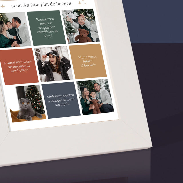 Colaj De Fotografii: Sărbători Fericite Urări - Ramă Pentru Fotografii (Horizontală)