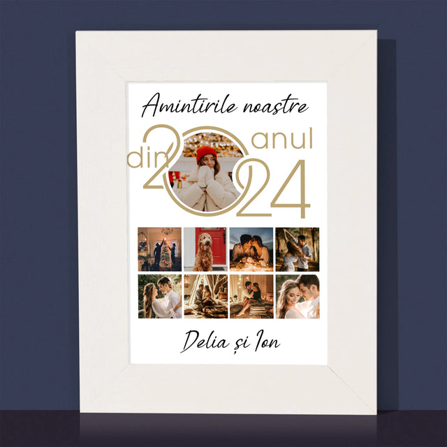 Colaj De Fotografii: Amintirile Noastre Din Anul - Ramă Pentru Fotografii (Horizontală)