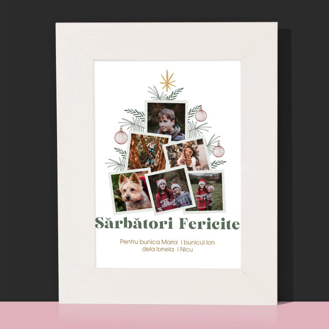 Colaj De Fotografii: Brad - Ramă Pentru Fotografii (Horizontală)