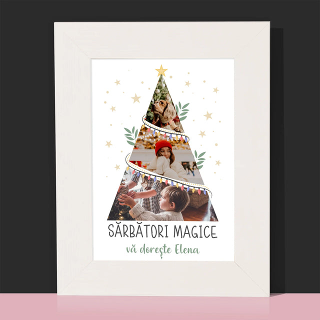 Colaj De Fotografii: Sărbători Magice Brad - Ramă Pentru Fotografii (Horizontală)