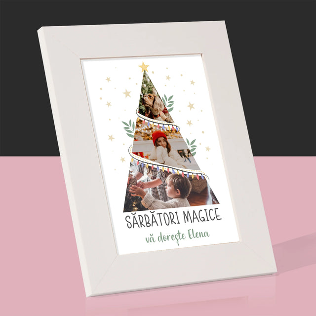 Colaj De Fotografii: Sărbători Magice Brad - Ramă Pentru Fotografii (Horizontală)