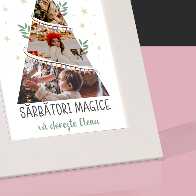 Colaj De Fotografii: Sărbători Magice Brad - Ramă Pentru Fotografii (Horizontală)