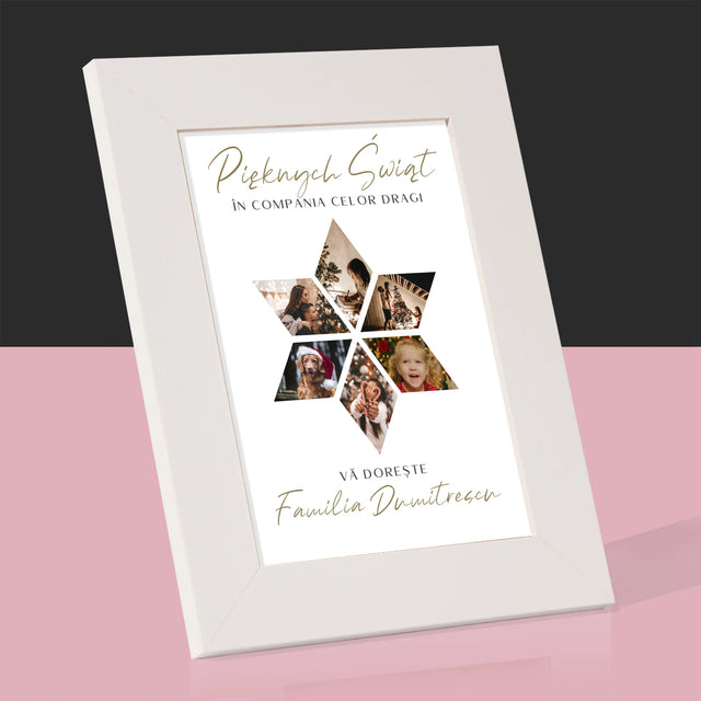Colaj De Fotografii: Sărbători Frumoase Steaua - Ramă Pentru Fotografii (Horizontală)