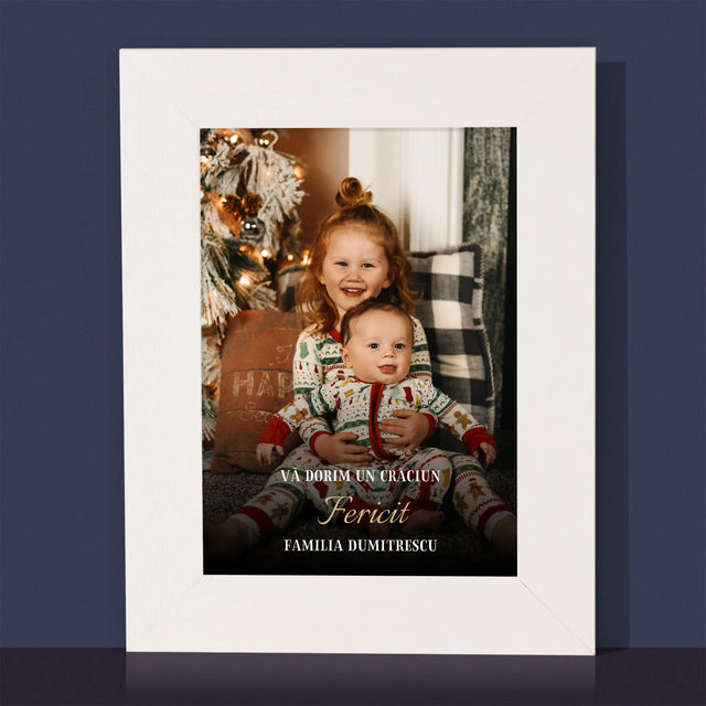 Fotografie Si Semnătură: Sărbători Frumoase - Ramă Pentru Fotografii (Horizontală)