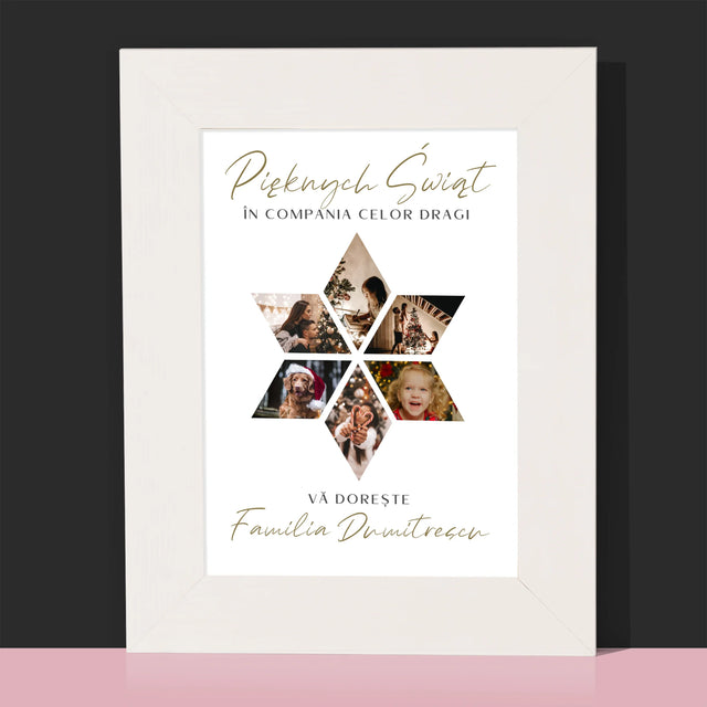 Colaj De Fotografii: Sărbători Frumoase Steaua - Ramă Pentru Fotografii (Horizontală)