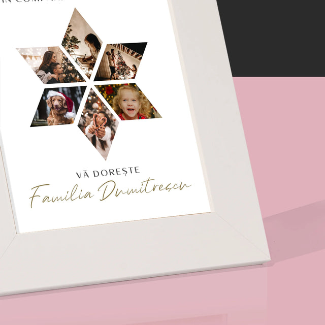 Colaj De Fotografii: Sărbători Frumoase Steaua - Ramă Pentru Fotografii (Horizontală)