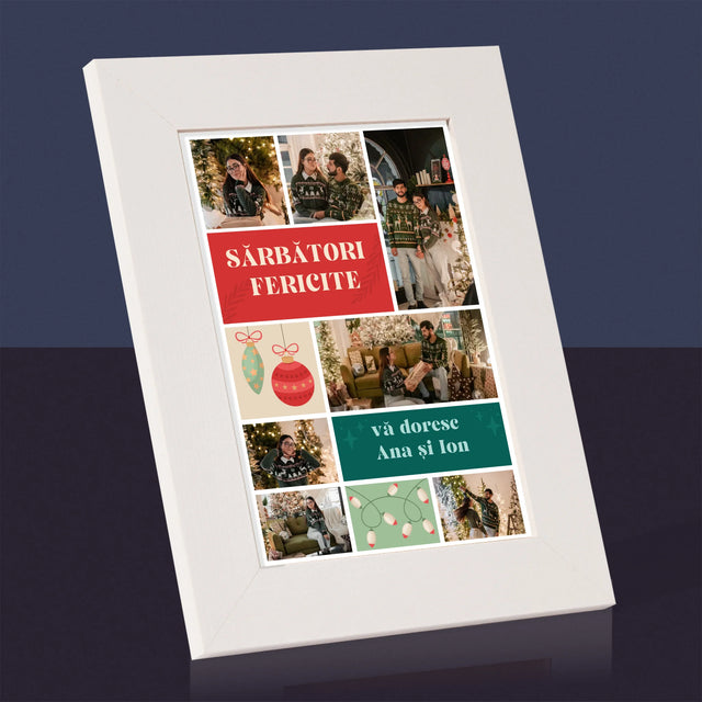 Colaj De Fotografii: Fotografii De Sărbători - Ramă Pentru Fotografii (Horizontală)
