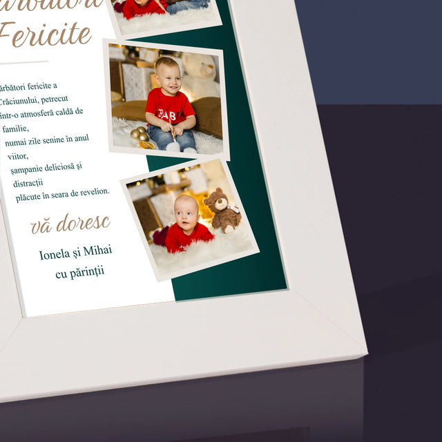 Colaj De Fotografii: Urări De Sărbători - Ramă Pentru Fotografii (Horizontală)