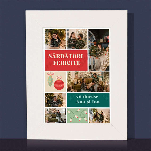 Colaj De Fotografii: Fotografii De Sărbători - Ramă Pentru Fotografii (Horizontală)