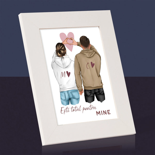 Creator De Personaj: Cuplu Inimă - Ramă Pentru Fotografii (Horizontală)