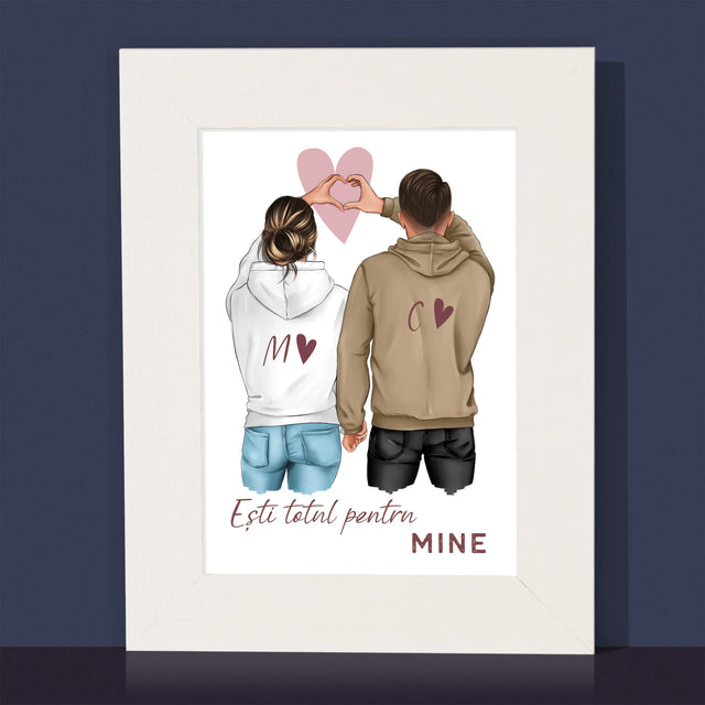 Creator De Personaj: Cuplu Inimă - Ramă Pentru Fotografii (Horizontală)