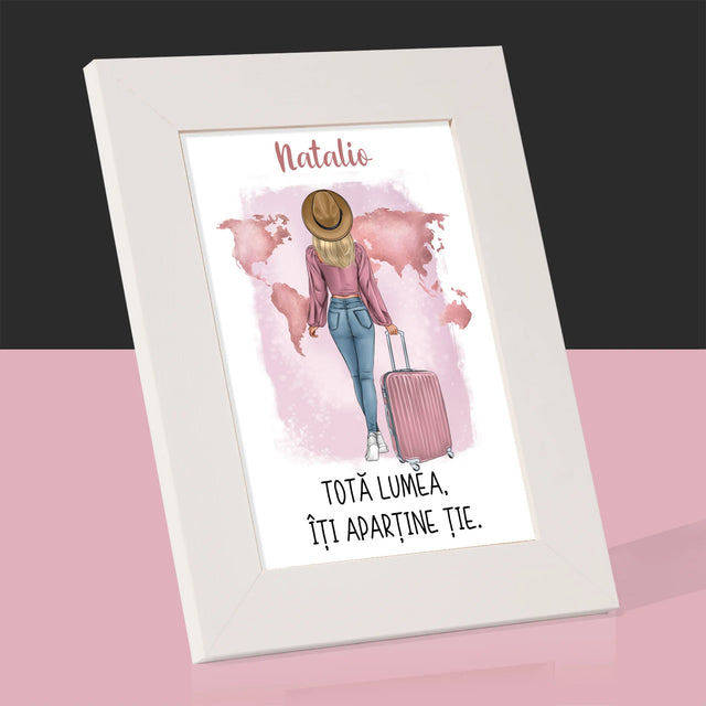 Creator De Personaj: Fată Călătoare - Ramă Pentru Fotografii (Horizontală)