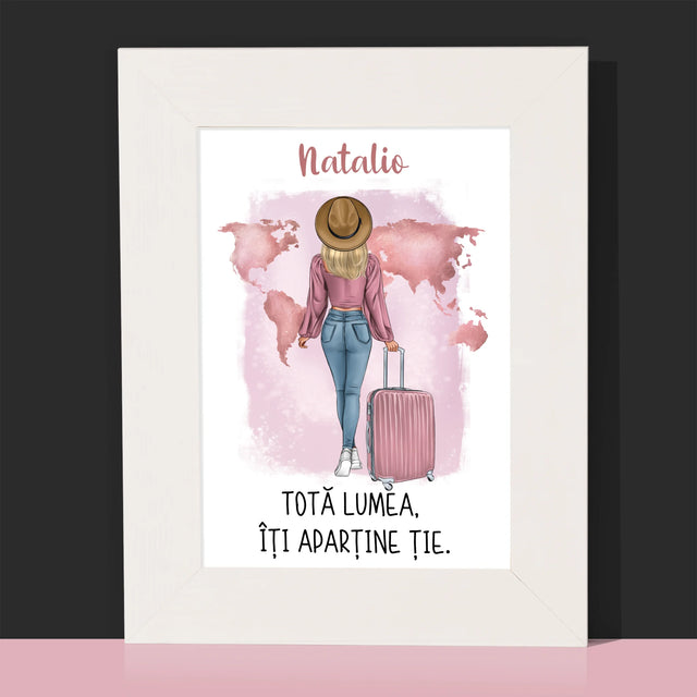 Creator De Personaj: Fată Călătoare - Ramă Pentru Fotografii (Horizontală)