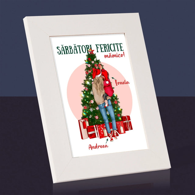 Creator De Personaj: Sărbători Fericite Mămico - Ramă Pentru Fotografii (Horizontală)