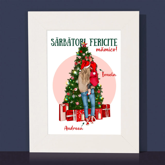Creator De Personaj: Sărbători Fericite Mămico - Ramă Pentru Fotografii (Horizontală)