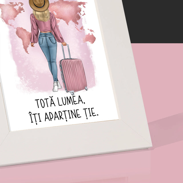 Creator De Personaj: Fată Călătoare - Ramă Pentru Fotografii (Horizontală)