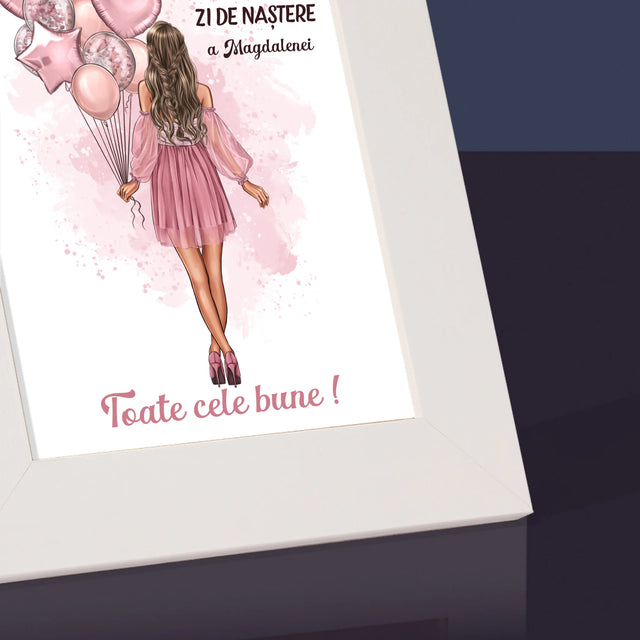 Creator De Personaj: Ziua De Naștere Baloane - Ramă Pentru Fotografii (Horizontală)