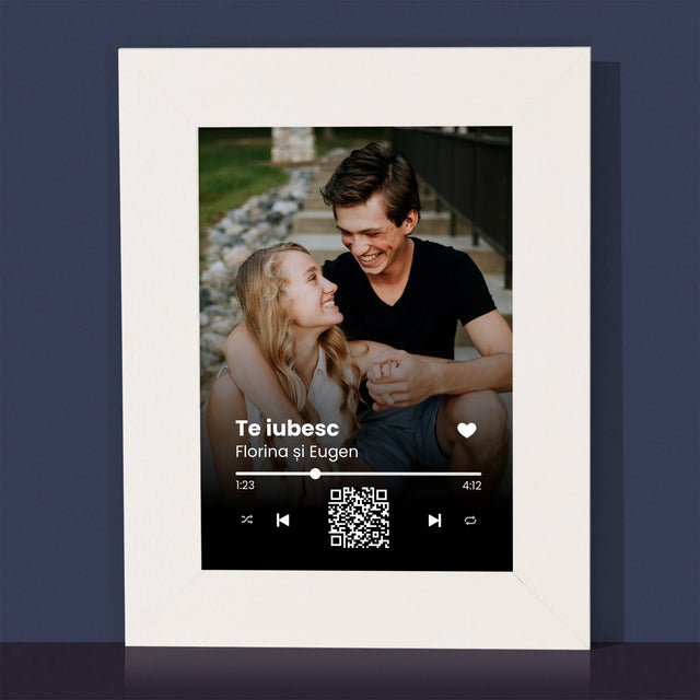 Fotografie Si Semnătură: Cântecul Vostru Cu Cod Qr - Ramă Pentru Fotografii (Horizontală)