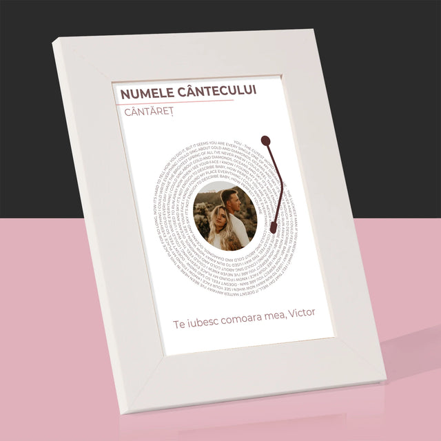 Fotografie Si Semnătură: Cântecul Nostru Album Vinil - Ramă Pentru Fotografii (Horizontală)