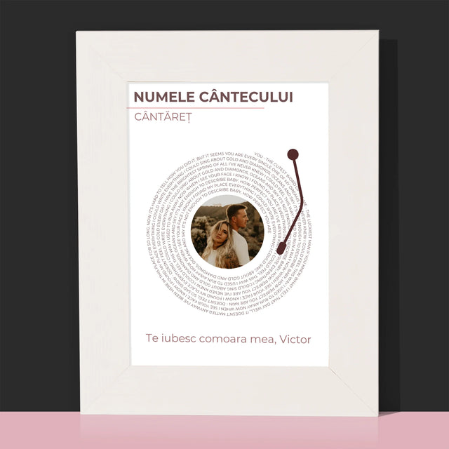 Fotografie Si Semnătură: Cântecul Nostru Album Vinil - Ramă Pentru Fotografii (Horizontală)