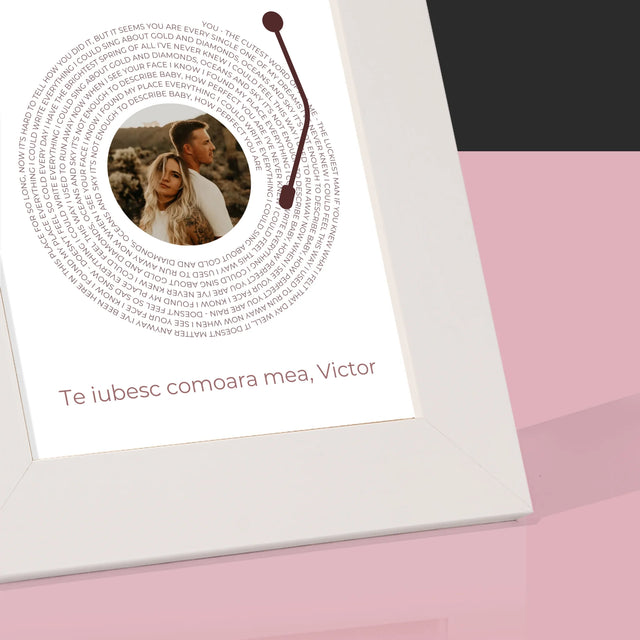 Fotografie Si Semnătură: Cântecul Nostru Album Vinil - Ramă Pentru Fotografii (Horizontală)