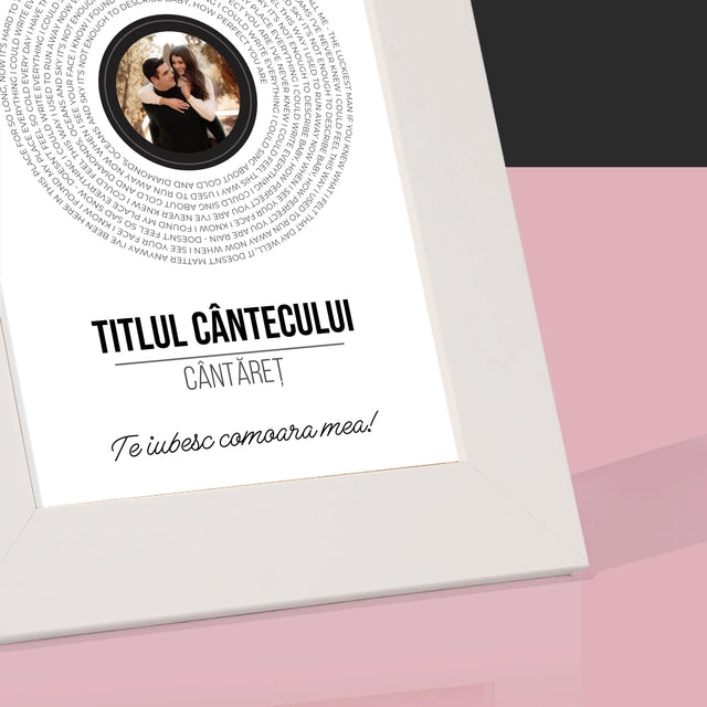 Fotografie Si Semnătură: Textul Cântecului Pe Disc - Ramă Pentru Fotografii (Horizontală)