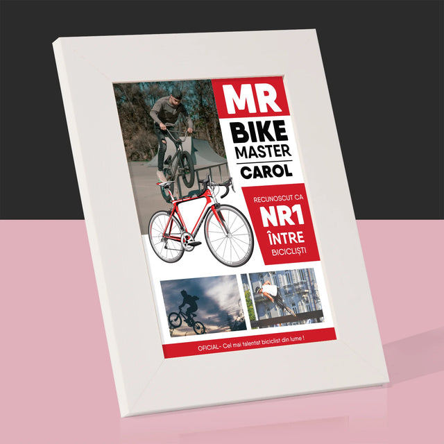 Copertă Derevistă: Mr Bike Master - Ramă Pentru Fotografii (Horizontală)