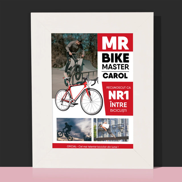 Copertă Derevistă: Mr Bike Master - Ramă Pentru Fotografii (Horizontală)