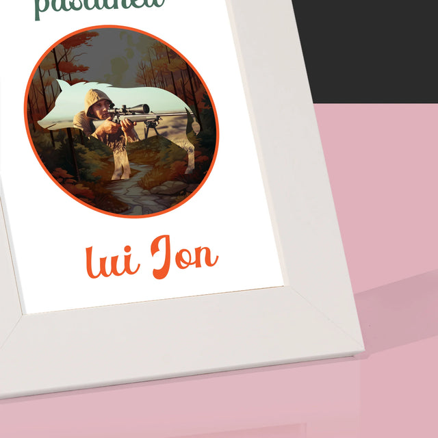 Fotografie Si Semnătură: Pasiune De Vânătoare - Ramă Pentru Fotografii (Horizontală)