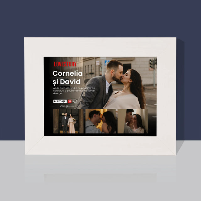 Colaj De Fotografii: Istorie De Dragoste - Ramă Pentru Fotografii (Verticală)