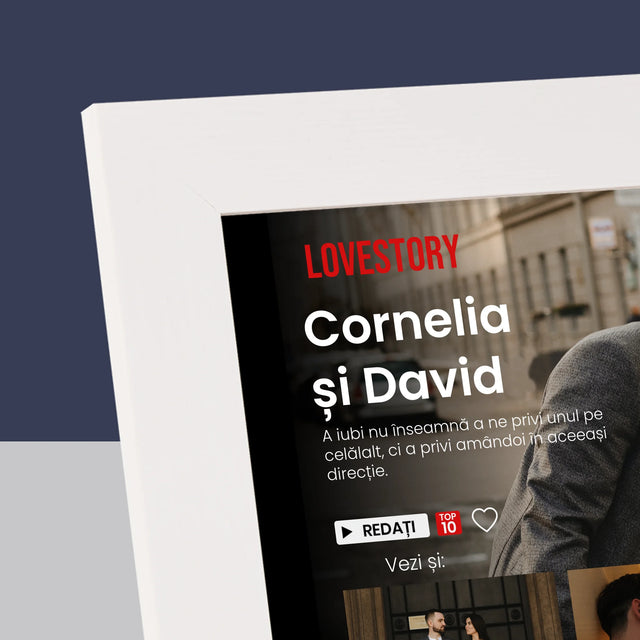 Colaj De Fotografii: Istorie De Dragoste - Ramă Pentru Fotografii (Verticală)