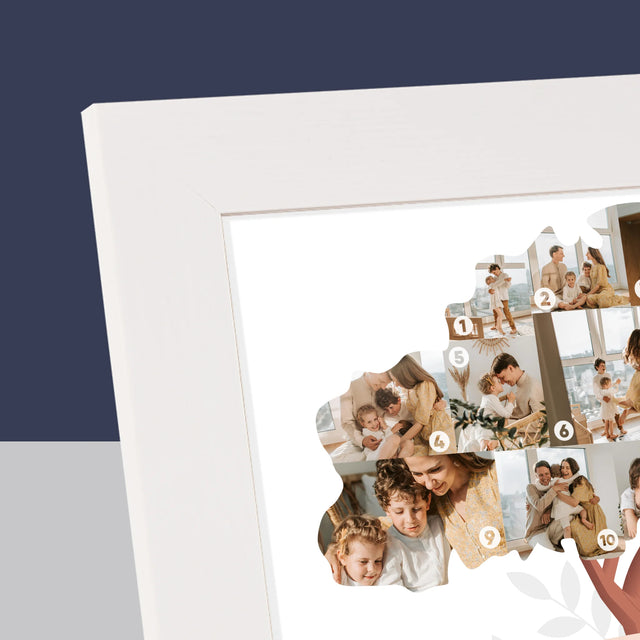 Formă Din Fotografii: Copac Familial Din Fotografii - Ramă Pentru Fotografii (Verticală)