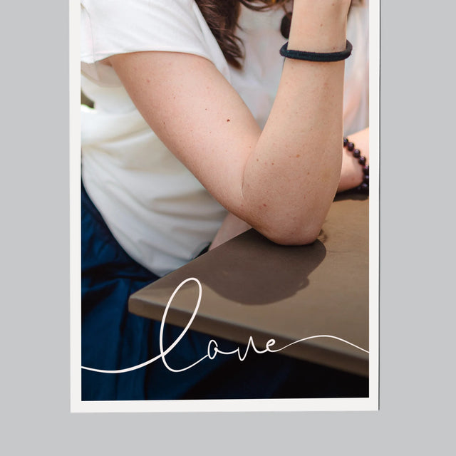 Fotografie: Inscripție de dragoste - Magnet de frigider | RO