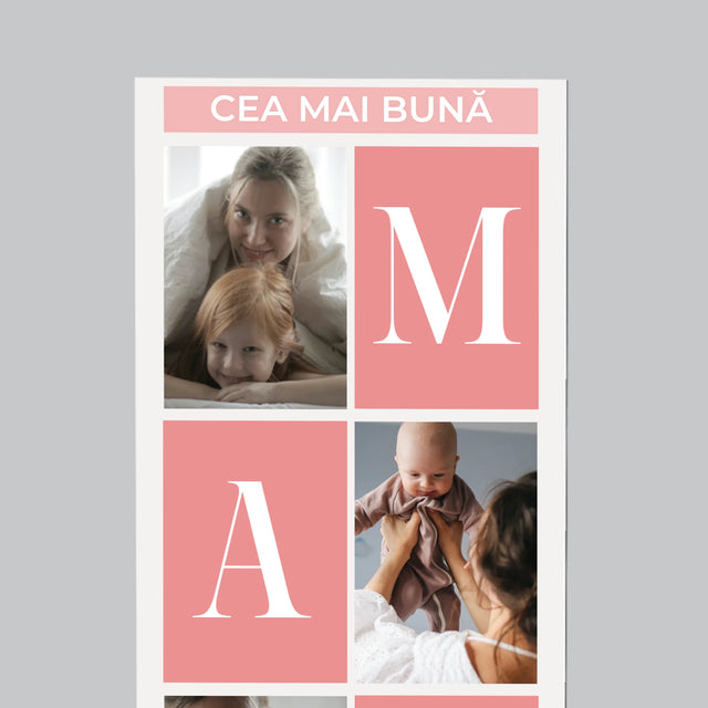 Colaj De Fotografii: Cea Mai Bună Mamă Colaj - Magnet Pe Fregider