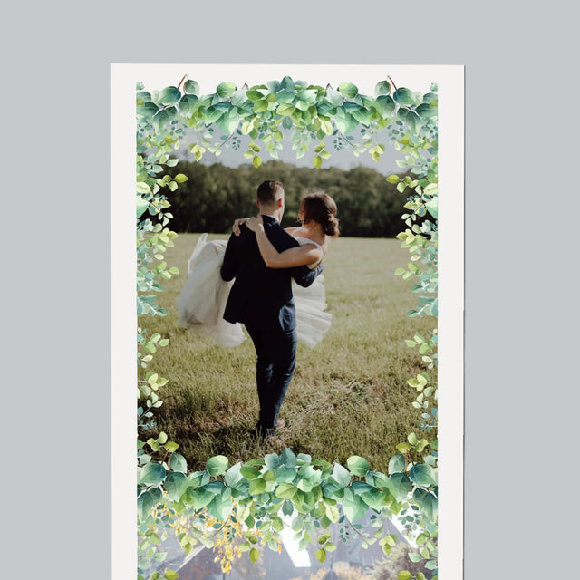 Fotografie Si Semnătură: Foițe De Nuntă Cu Mulțumire - Magnet Pe Fregider